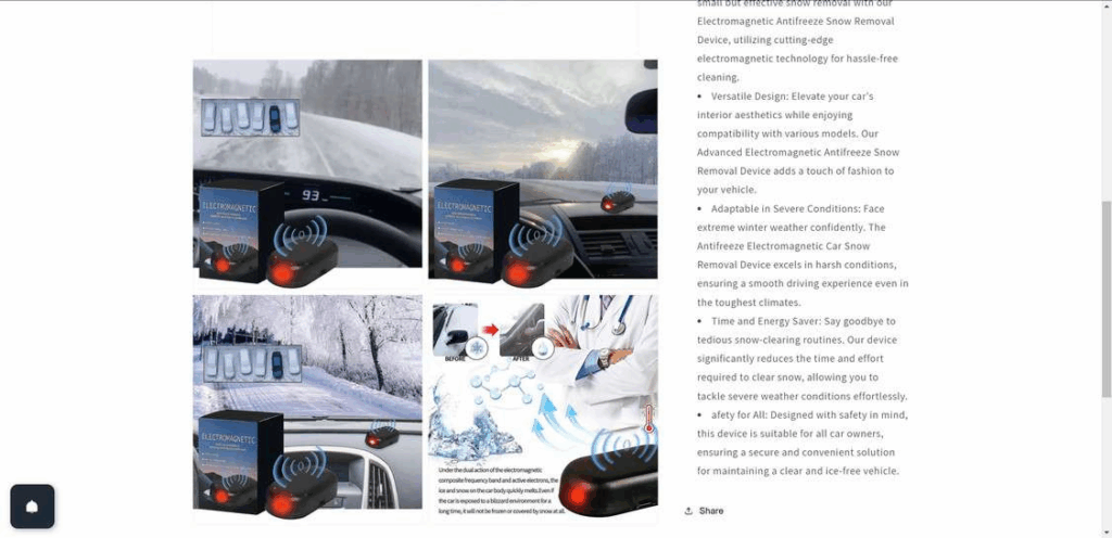 Electromagnetic Antifreeze Car Snow Removal Device Is A SCAM! 3 image