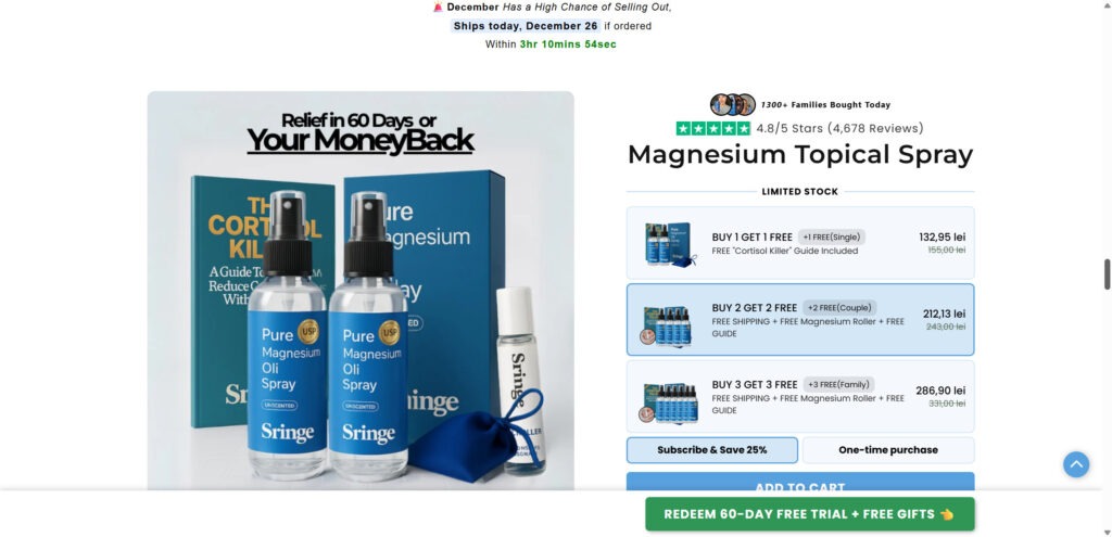 Sringe Magnesium Oil Spray Review: Does It Actually Work or Is It Just Hype? 1 1 89