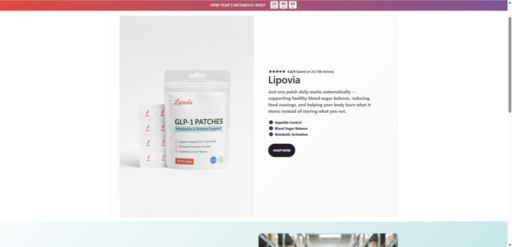 Lipovia GLP-1 Patches Review: Should You Buy It? Our Take 1 1 96