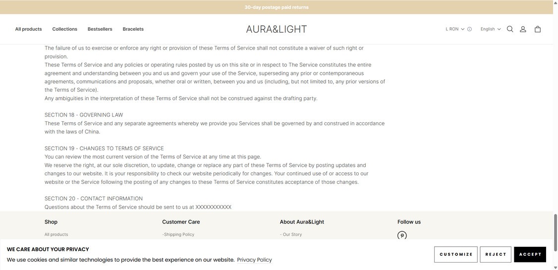 Auraandlight.co scam