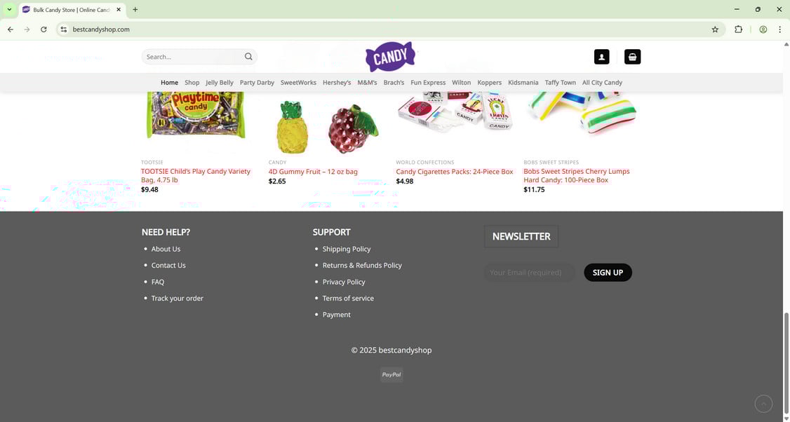 Bestcandyshop.com scam