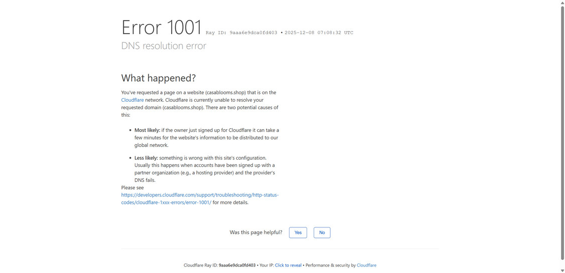 Casablooms.shop scam