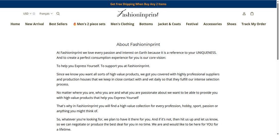 Fashioninprint.com scam