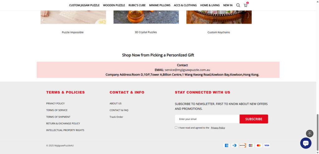 Myjigsawpuzzle.com .au scam
