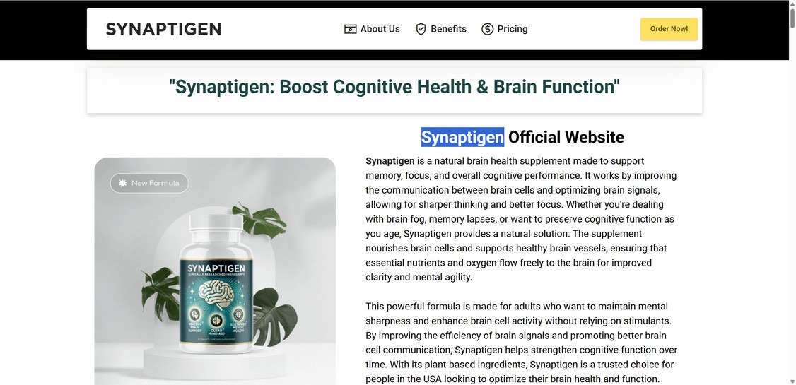 Synaptigene.us scam