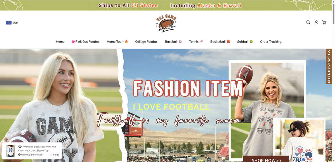 USAGamedayWear.com scam