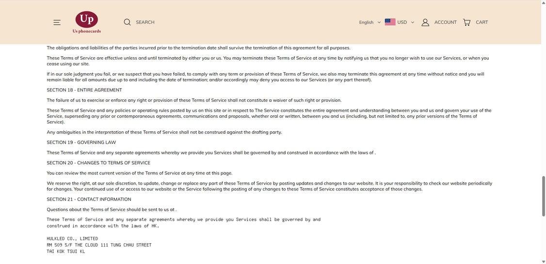 Usphonecards.com scam