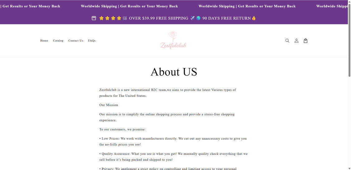 Zestfulclub.com scam