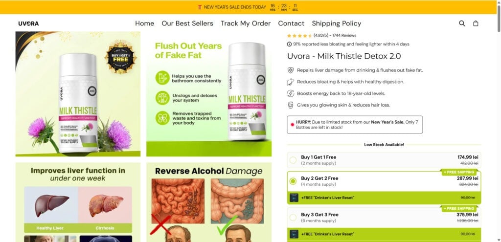 Uvora Milk Thistle Detox 2.0 Review - Breakdown of the Hype vs Reality 1 1 58