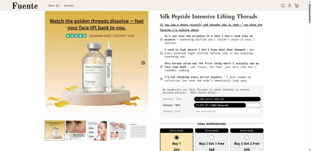 Fuente Silk Peptide Threads Review: Should You Buy It? Read This 1 2