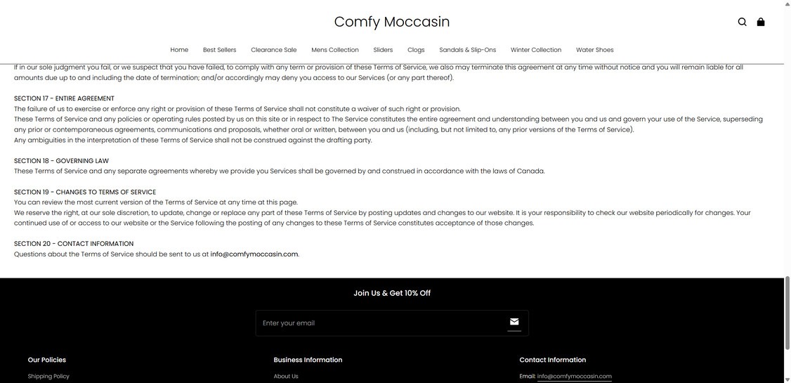 Comfymoccasin.com scam