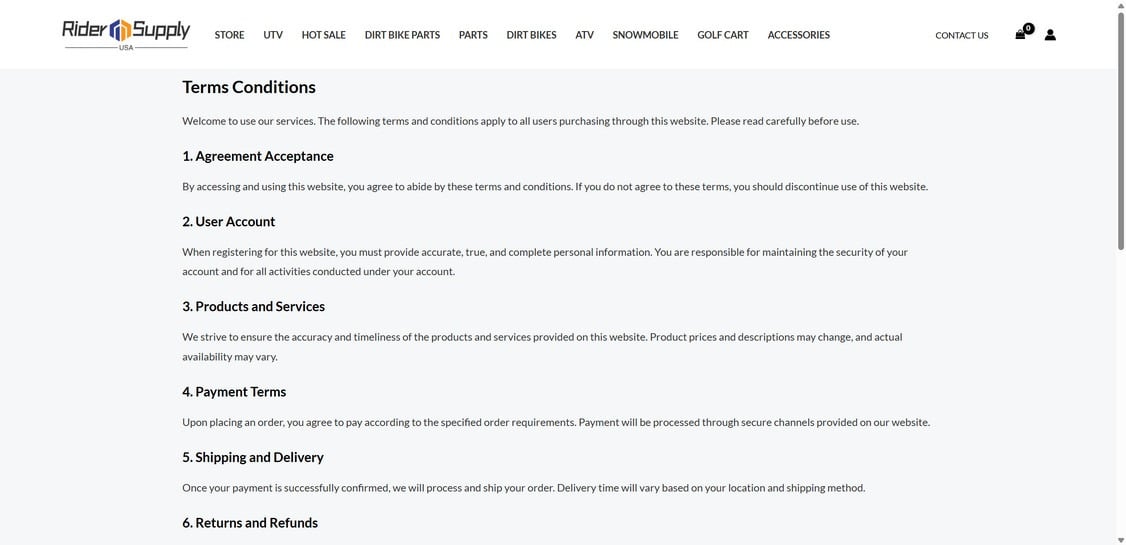 Ridersupplyusa.com scam