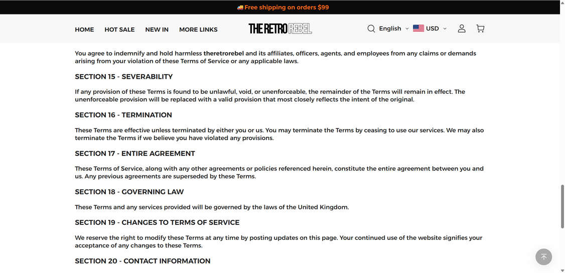 Theretrorebel.com scam