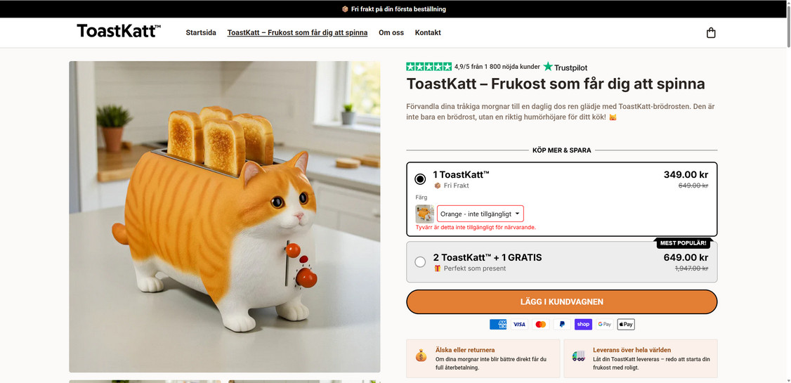 Toastkatt.com scam