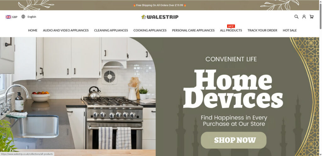 Walestrip.co .uk scam