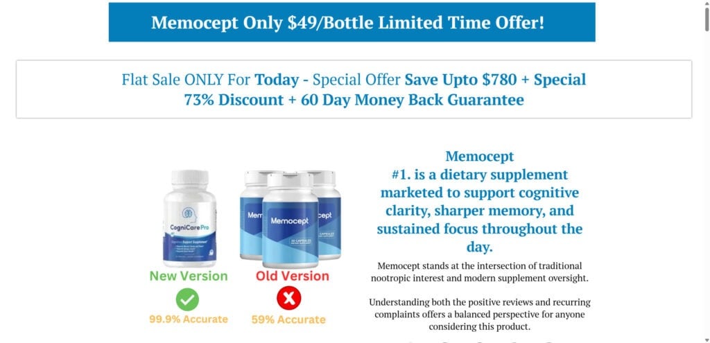 Memocept Supplement EXPOSED – Scam Ads & Red Flags 1 1 105