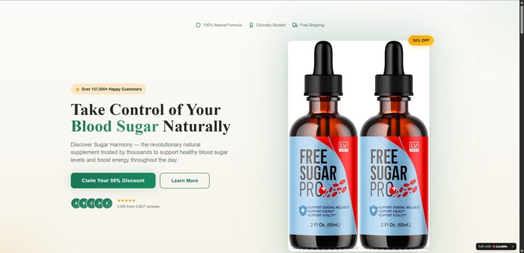 Sugar Harmony Drops Supplement EXPOSED – Scam Ads & Red Flags 1 1 119