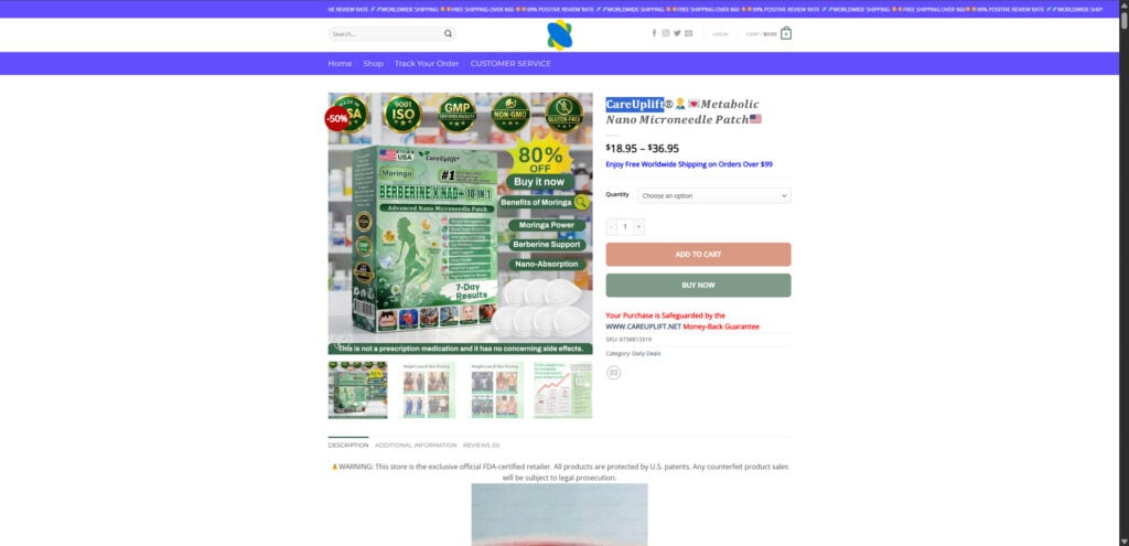 CareUplift Metabolic Nano Microneedle Patch Scam EXPOSED - Read This Now 2 1 92