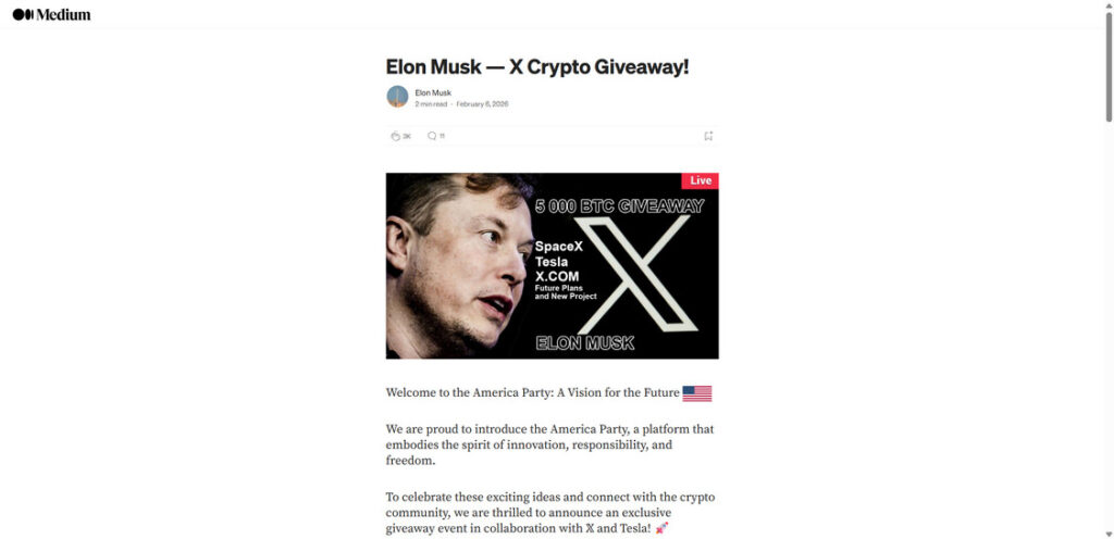 Elon Musk 5000 BTC Giveaway Scam - The 2X Back Bitcoin Trap 1 1x 3