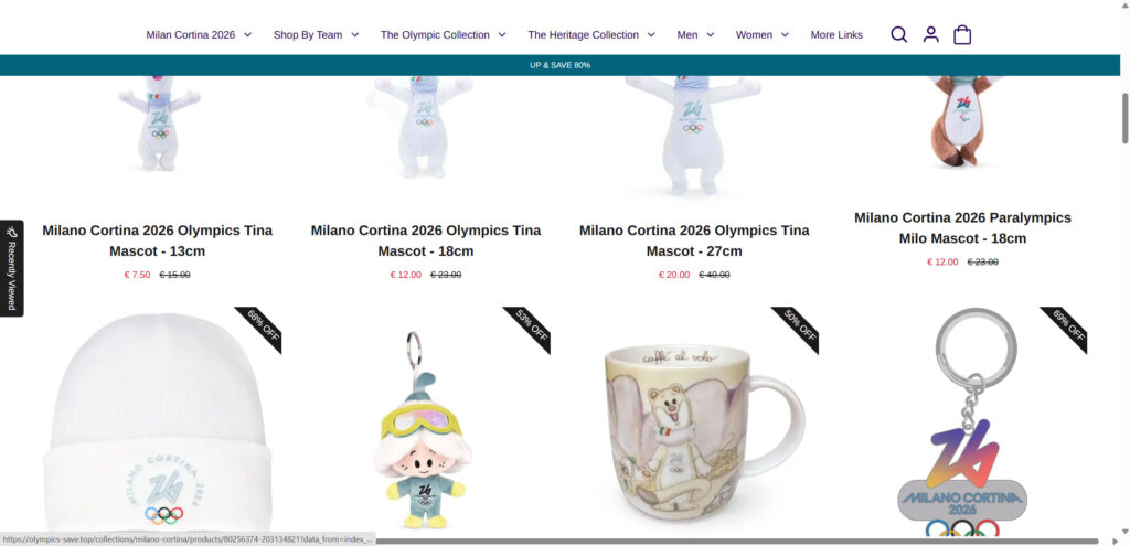 Olympics Shop Scam Sites: Fake 80% Off Milano Cortina 2026 Trap 2 2 22