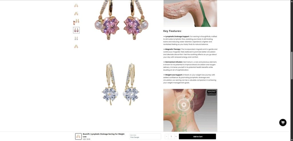 Lymphatic Drainage Earrings Scam EXPOSED - Full Investigation 1 2 34