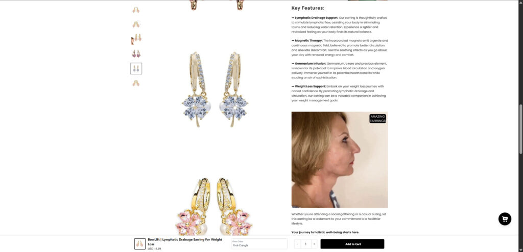 Lymphatic Drainage Earrings Scam EXPOSED - Full Investigation 2 3 22