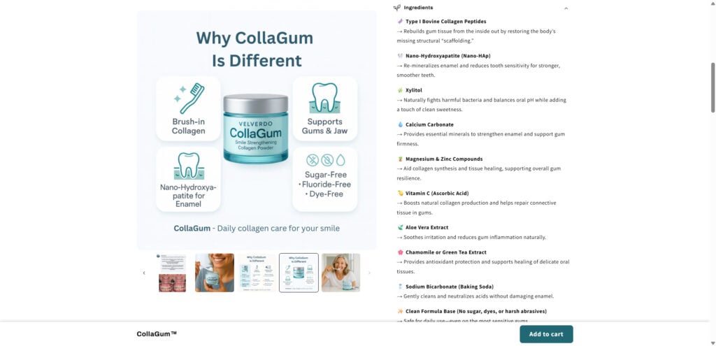 Velverdo CollaGum Review: Should You Buy This “Brush-In Collagen” Powder? 1 3 3