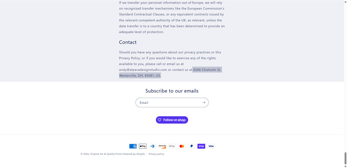 Andyclarksonart.com scam