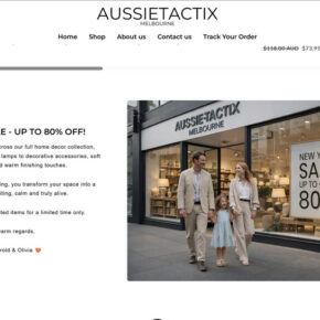 Aussietactix.com scam 1