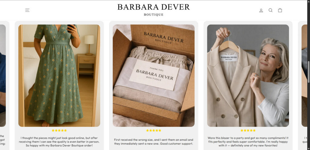 Barbara Dever Boutique Scam EXPOSED - Full Investigation 1 Barbaradever.com scam