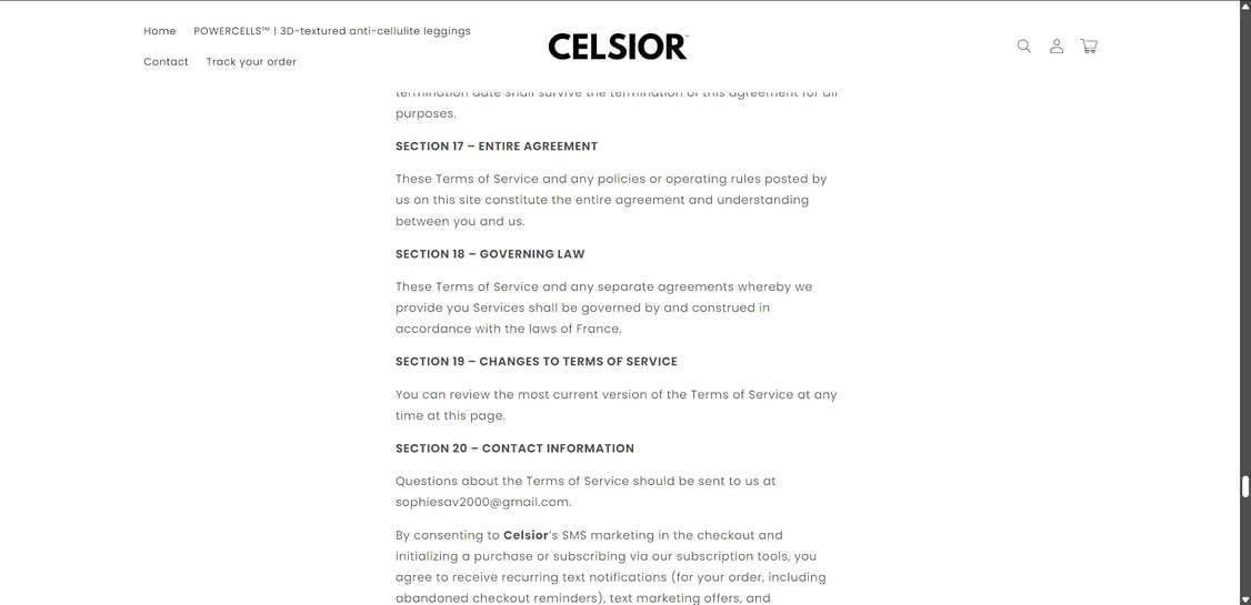 Celsior shop.com scam 1