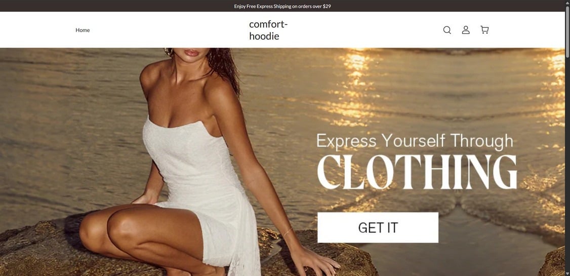 Comfort hoodie.com scam 1