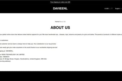 Davieenl.com scam 2