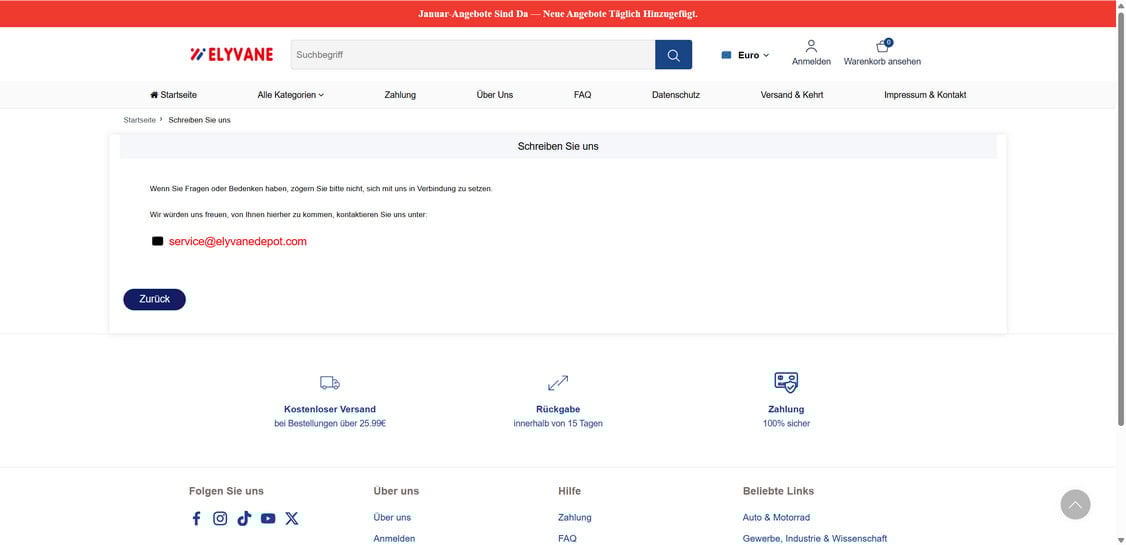 Elyvanedepot.com scam 2
