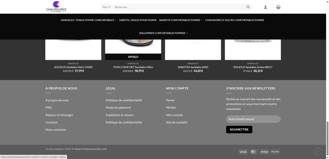 Frchaussurechic.com scam 1