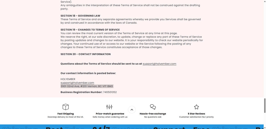 Holyember.com scam 2