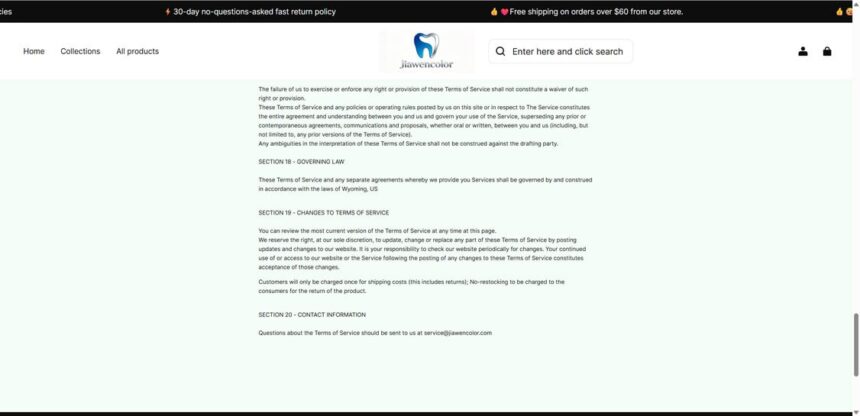 Jiawencolor.com scam 2