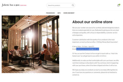 Julietteshasagun.com scam 2