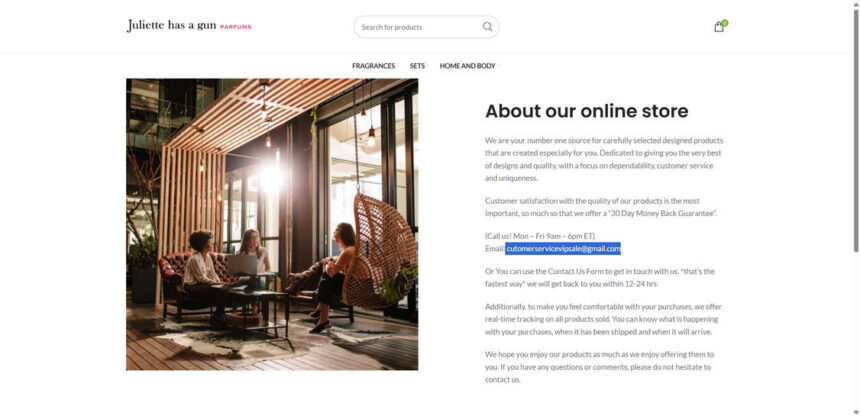 Julietteshasagun.com scam 2