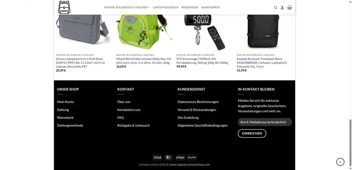 Laptoprucksackshop.com scam 1
