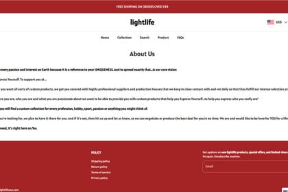 Lightlifeusa.com scam 2