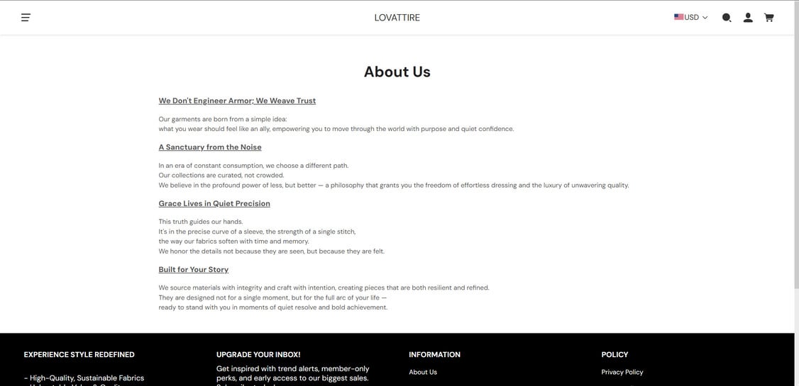 Lovattire.com scam 1