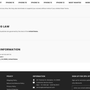 Luxeshopcart.com scam 2