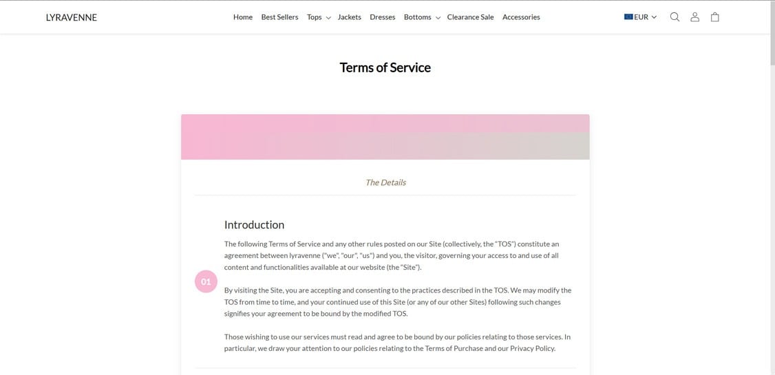 Lyravenne.com scam 1