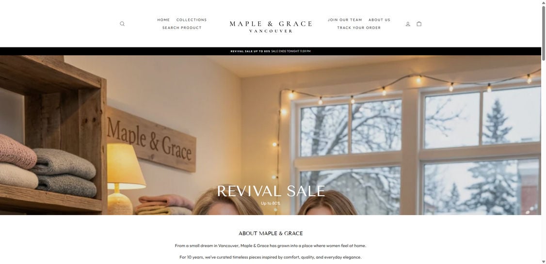 Maple grace.com scam 1