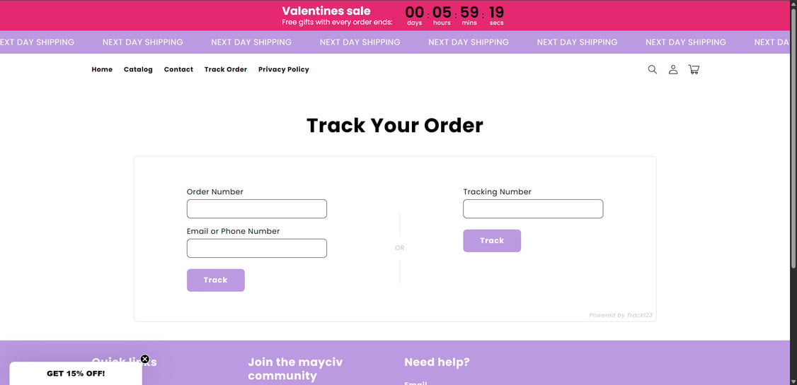Mayciv.com scam 1