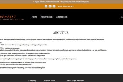 Popandpast.com scam 2