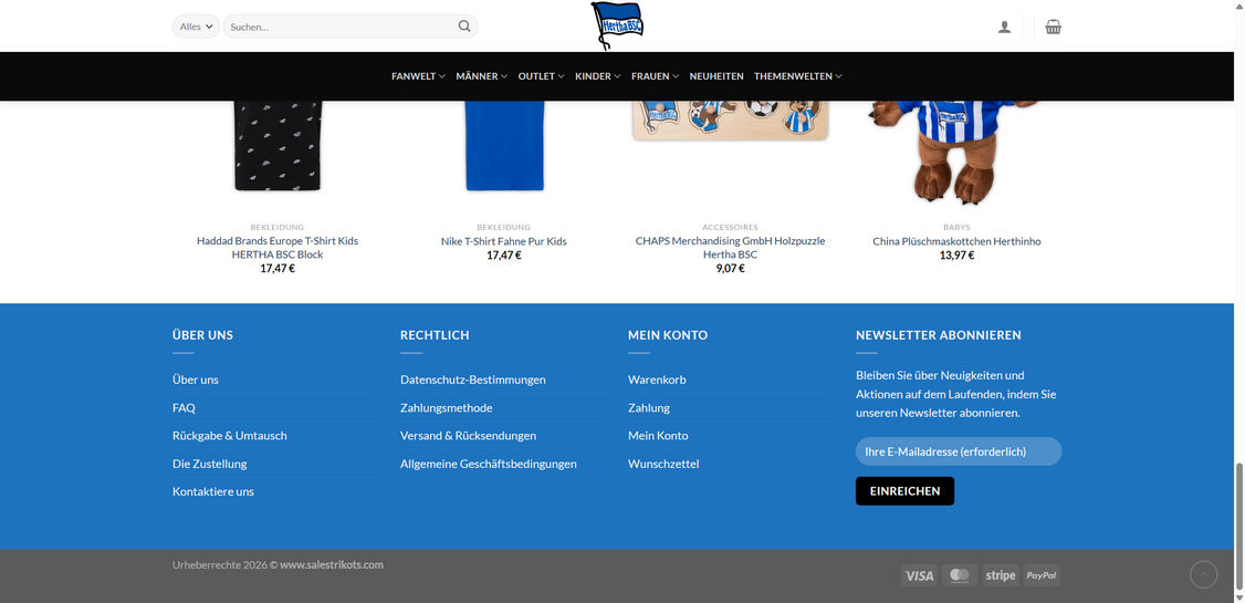Salestrikots.com scam 1
