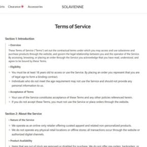 Solavienne.com scam 3