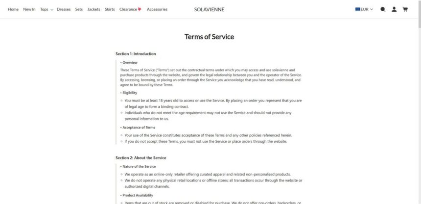 Solavienne.com scam 3